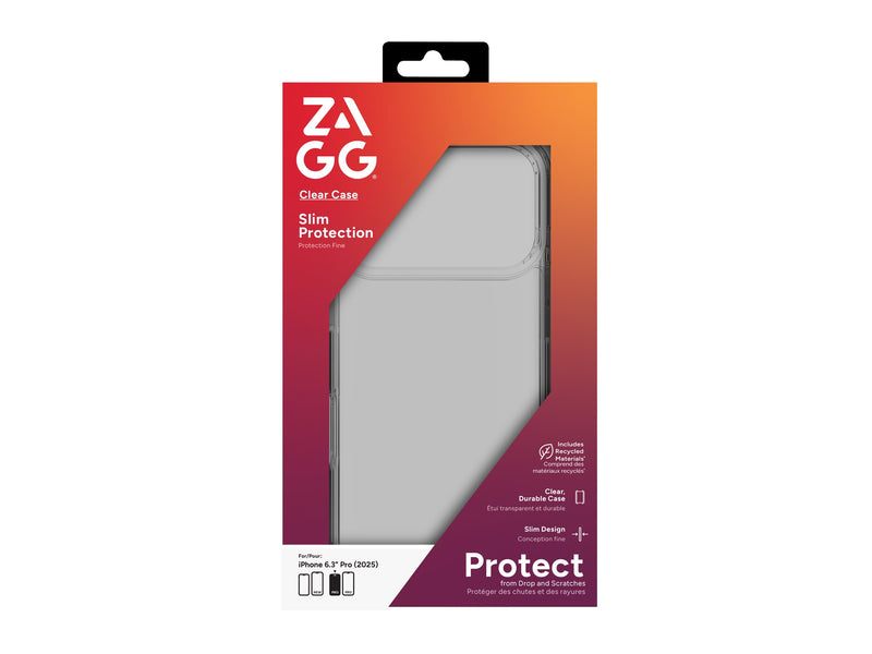 ZAGG Handyhülle für iPhone 17 Pro – Klarer Schutz, kabelloses Laden