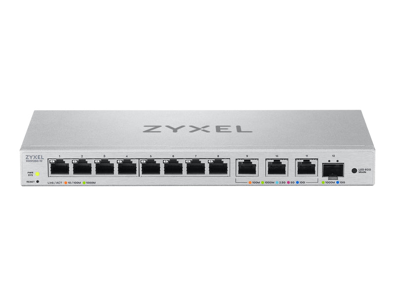 Zyxel Netzwerk-Switch – 12 Ports, Multi-Gigabit, Glasfaser