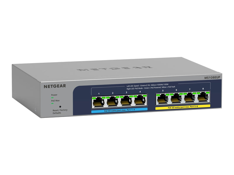 Netgear 8-Port Switch – 2.5 Gigabit, PoE++ für schnelle Netzwerke