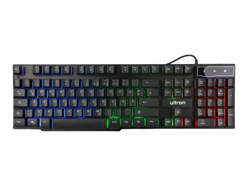 TERRATEC Ultron HAWK Set – Tastatur, Maus & Headset mit Beleuchtung