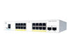 Cisco Netzwerk-Switch – 16 Ports, PoE+ für kleine Unternehmen