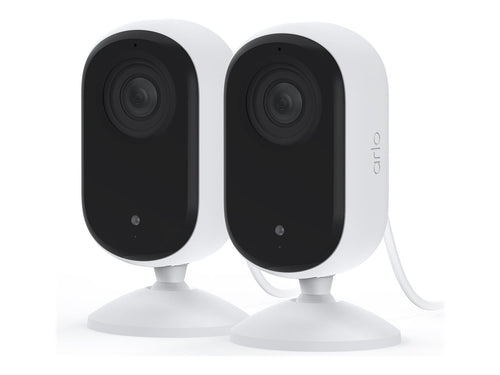 Arlo 2K Indoor-Kamera 2er-Set – WLAN, Zweiwege-Audio