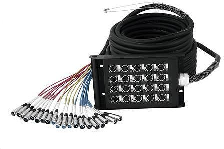 Omnitronic Multicore Kabel – 30 m, XLR-Anschlüsse