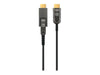 Manhattan HDMI-Glasfaserkabel – 4K, 50 m, abnehmbarer Stecker