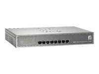LevelOne Netzwerk-Switch – 8 Ports, PoE für einfache Stromversorgung
