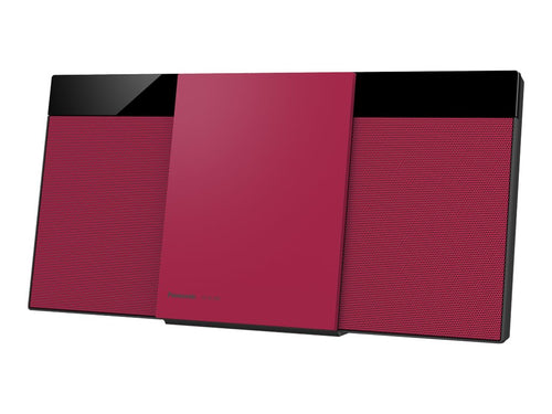 Panasonic Micro HiFi System – DAB+ Radio, Bluetooth, rot