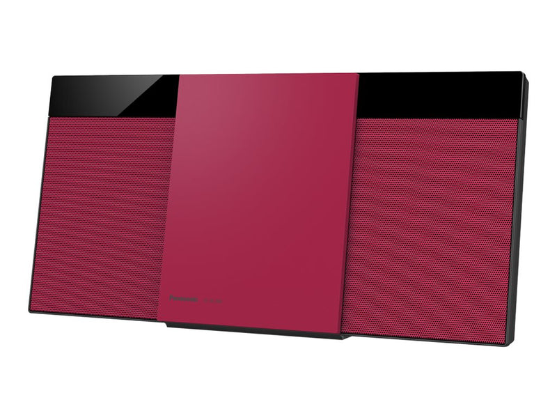 Panasonic Micro HiFi System – DAB+ Radio, Bluetooth, rot