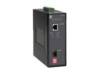 LEVELONE Medienkonverter – 1 GbE, DIN-Schienenmontage