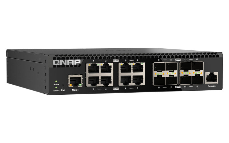 QNAP Netzwerk-Switch – 16 Anschlüsse, Rack-montierbar