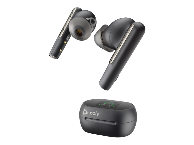 HP Poly Voyager Earbuds – Kabellos, mit Touchscreen-Ladekoffer