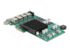 Delock Netzwerkkarte – 4x Gigabit LAN mit PoE+