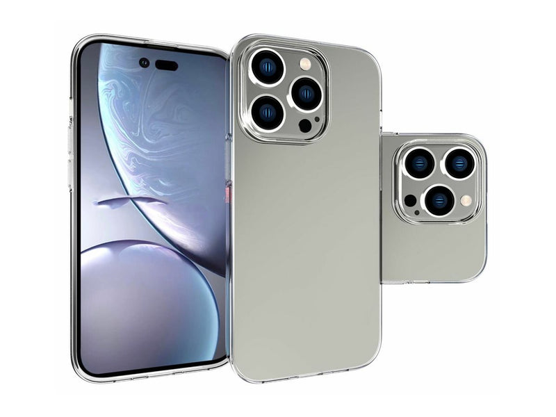 ESTUFF iPhone 14 Pro Hülle – Klar, schlank, kabelloses Laden