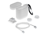 DELOCK Zubehörset für AirPods – Schutztasche, Ohrenstöpsel