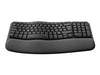 Logitech Ergonomische Tastatur – Kabellos, komfortables Design