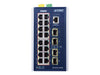 PLANET TECHNOLOGY Netzwerk-Switch – 16 PoE+ Ports, einfache Montage
