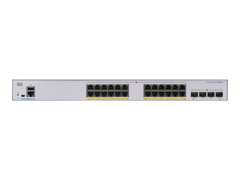 Cisco Netzwerk-Switch – 24 Ports, PoE+ für kleine Unternehmen