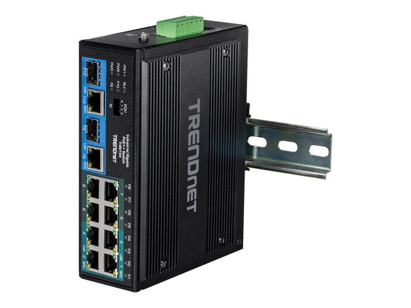 TRENDnet 10-Port Gigabit Switch – PoE++ für Industrie