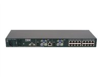 IBM KVM-Switch – 16 Anschlüsse, 2 Benutzer gleichzeitig