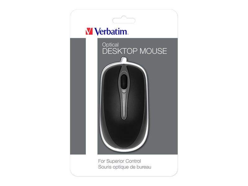 Verbatim Optische Desktop-Maus – USB-Anschluss, für Rechts- und Linkshänder