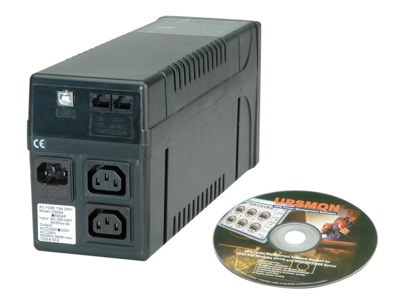 VALUE Line-Interactive USV – 800 VA, USB-Anschluss