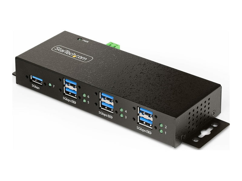 StarTech 7-Port USB Hub – Vielseitig montierbar, robustes Metallgehäuse