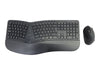 CONCEPTRONIC Kabelloses Tastatur-Maus-Set – Ergonomisch, Spanisches Layout