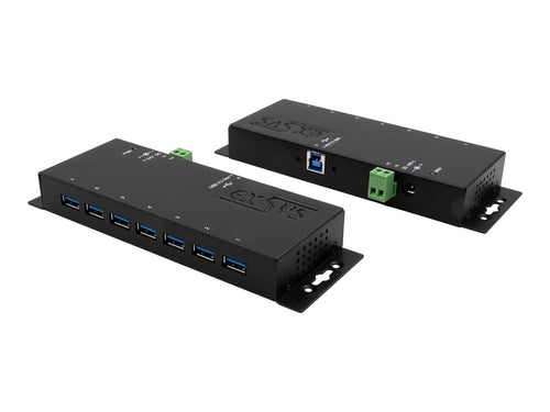 Exsys 7-Port USB-Hub – Schnelle Datenübertragung, inkl. Netzteil