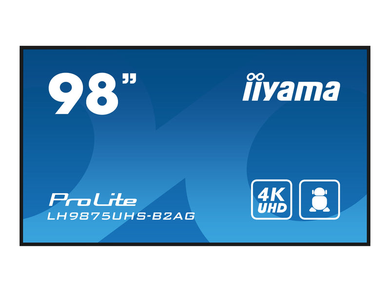 Iiyama 98" Digital Signage Display – 4K UHD, integrierter Mediaplayer