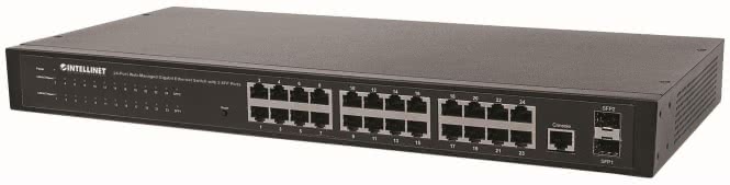 INTELLINET Netzwerk-Switch – 24 Ports, Gigabit-Geschwindigkeit