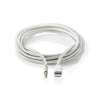 NEDIS Lightning Adapter – 3.5 mm Stecker, 1 m Länge