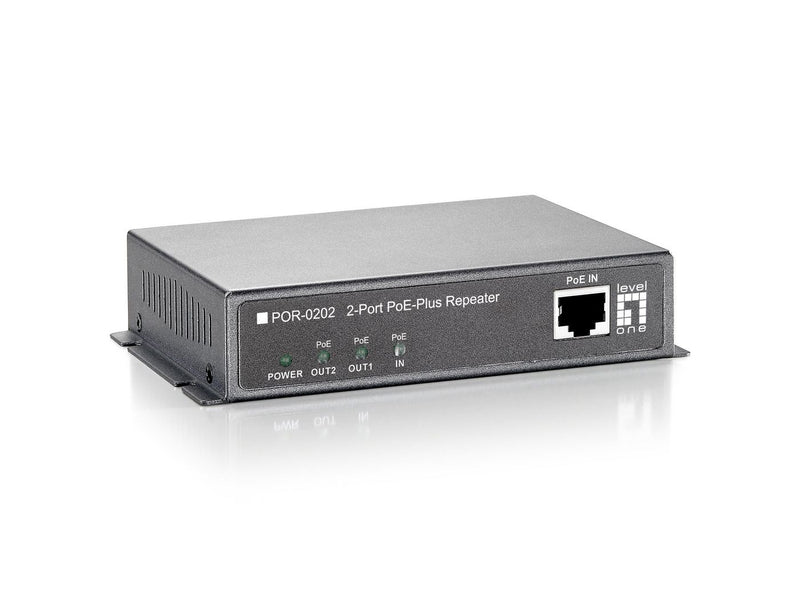 LevelOne 2-Port PoE-Plus Repeater – Erweitert Netzwerkreichweite