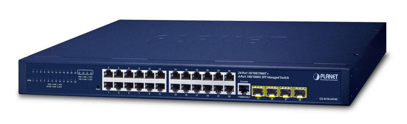PLANET TECHNOLOGY Netzwerk-Switch – 24 Ports für IPv4/IPv6