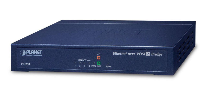 Planet Technology Netzwerk-Konverter – Ethernet über VDSL2, 4 Ports