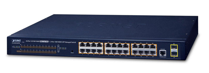 Planet Technology 24-Port Switch – PoE+ für einfache Netzwerkverwaltung