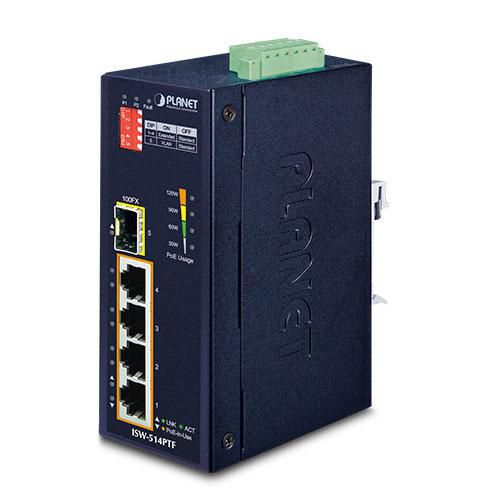 Planet Technology Ethernet Switch – 4 Ports, PoE-Unterstützung