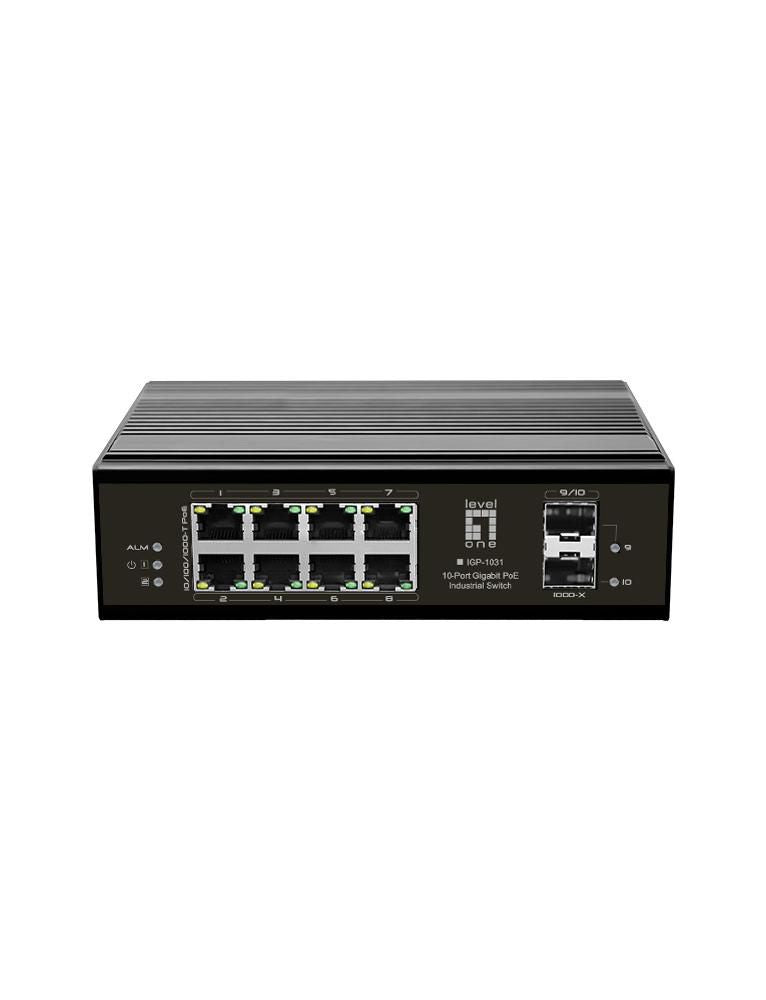 LevelOne 10-Port Gigabit Switch – PoE, robust für extreme Temperaturen