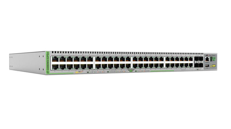 Allied Telesis Netzwerkswitch – 52 Anschlüsse, PoE+ Unterstützung