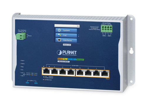 Planet Technology 8-Port Netzwerkswitch – Wandmontage, einfache Installation