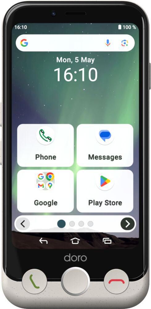Doro Aurora A10 Smartphone – Einfach zu bedienen, Dual-SIM