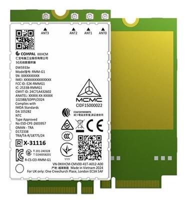 Dell Drahtloses Mobilfunkmodem – 5G-Unterstützung, GPS integriert