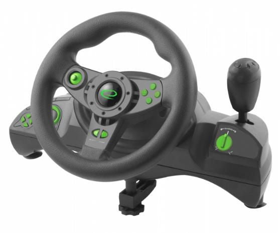 ESPERANZA NITRO Lenkrad-Set – Für PC & PlayStation 3, Vibrationseffekt
