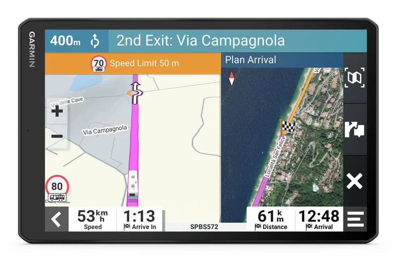 Garmin Camper-Navi 10" – Großes Display, Live-Verkehrsinfos