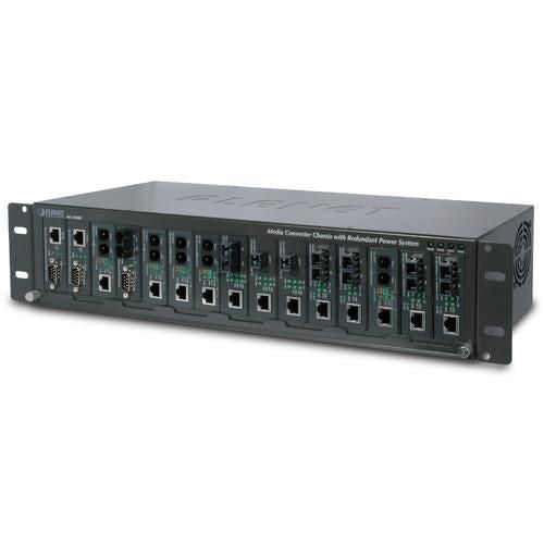 Planet Technology Medienkonverter-Chassis – 15 Slots, redundante Stromversorgung