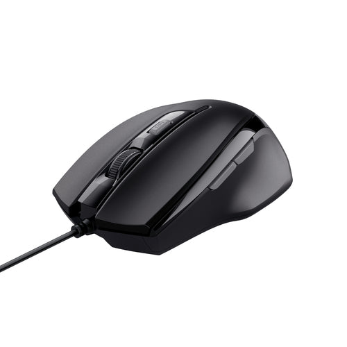 TRUST Voca Comfort Maus – Ergonomisch, 6 Tasten, USB