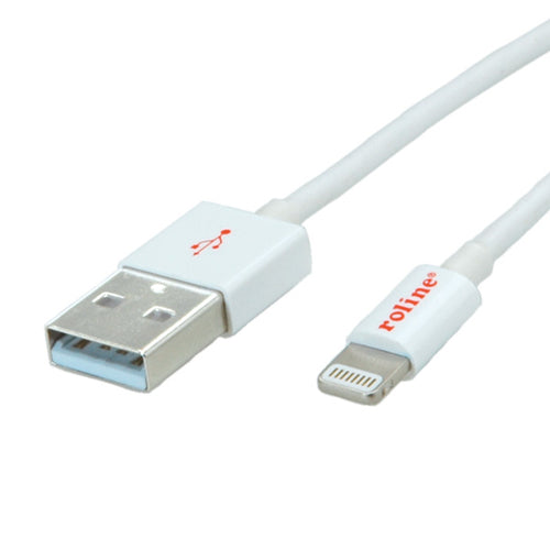 ROLINE Lightning-Kabel – 1 m, USB-Anschluss für Apple Geräte