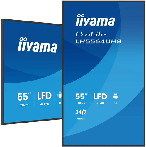 Iiyama 55" 4K Display – Integrierter Mediaplayer, Android OS
