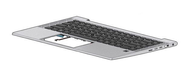 HP Ersatztastatur – Hebräisch, hinterleuchtet, mit ClickPad