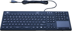 EXONE Silikontastatur mit Touchpad – Wasserdicht, DE-Layout