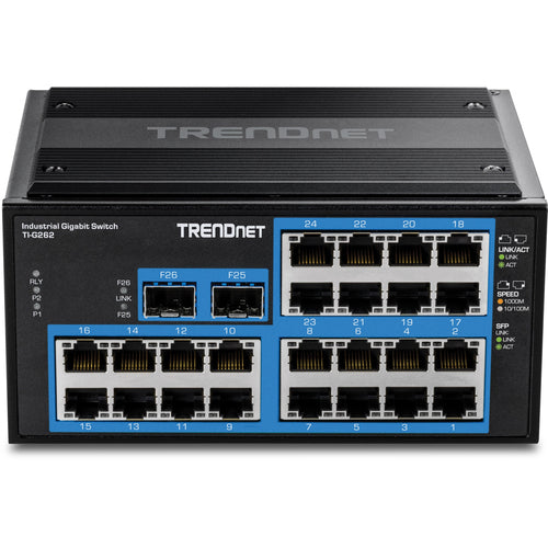 Trendnet 26-Port Switch – Robuste Netzwerkverbindung für Industrie