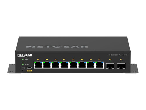 Netgear Managed Switch – 10 Anschlüsse, PoE+ Unterstützung